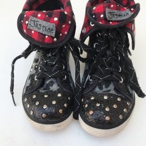 Justice fold down high tops size 1